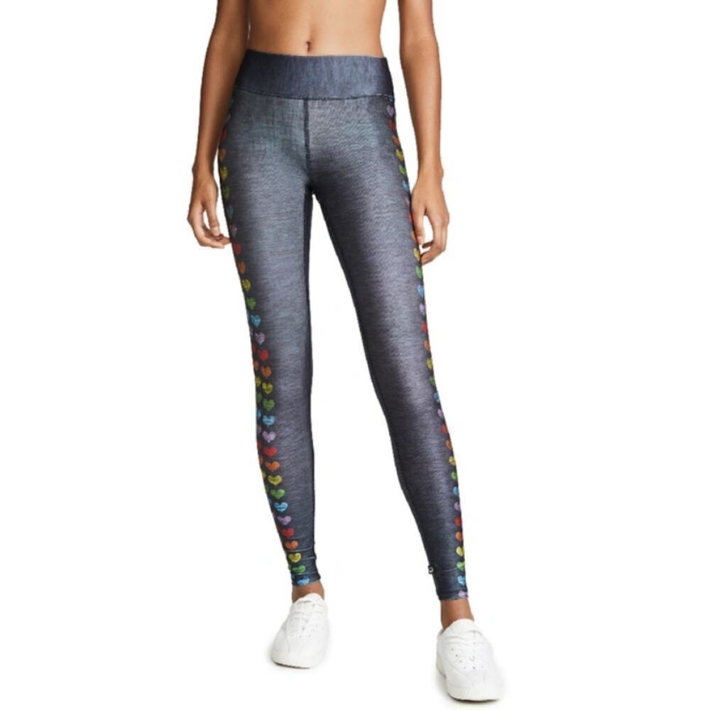 TEREZ Women's Love Is Love Printed Tall Band Leggings Size L